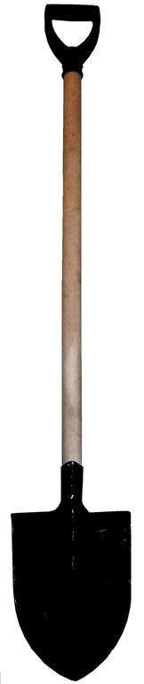 Лопата копальная остроконечная с черенком и ручкой (ЛКО-1-1150 ГОСТ)
