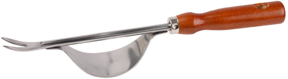 GRINDA 330 мм, нержавеющая сталь, деревянная ручка, корнеудалитель (8-421146) 8-421146_z01