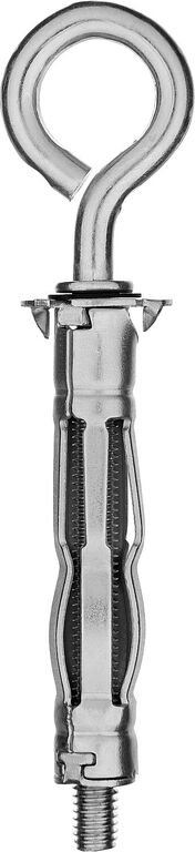 Анкер Молли для пустотелых материалов с кольцом 11 мм х M5 x 52 мм 80 шт оцинкованный ЗУБР 302532-05-052