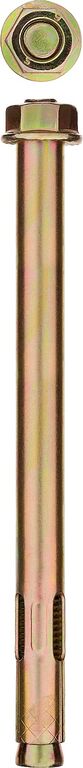 Болт анкерный с гайкой 10 x 125 мм 40 шт желтопассивированный ЗУБР Профессионал 302342-10-125