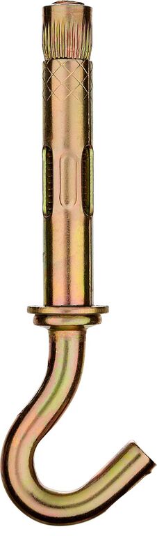Болт анкерный с крюком 10 x 50 мм 40 шт желтопассивированный ЗУБР Профессионал 302372-10-050