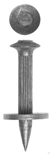 ЗУБР ДГМ, 40 x 3.7 мм, цинк, 15 шт, монтажный дюбель-гвоздь, Профессионал (3063-37-40) Зубр 