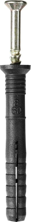 Дюбель-гвоздь полипропиленовый потайный бортик 8 x 60 мм 1000 шт STAYER 30640-08-060