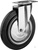 Колесо поворотное d=250 мм, г/п 210 кг, резина/металл, игольчатый подшипник, Профессионал ЗУБР #4