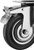 Колесо поворотное 200 мм г/п 185 кг резина/металл игольчатый подшипник ЗУБР Профессионал 30936-200-S #2