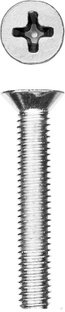 ЗУБР DIN 965, кл. пр. 4.8, M5 х 30 мм, цинк, 8 шт, винт с потайной головкой (303116-05-030) Зубр 