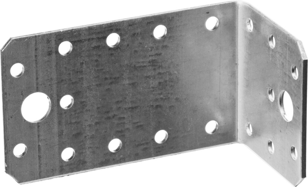 ЗУБР УКА-2.0 55х50х90 х 2 мм, асимметричный крепежный уголок, цинк (310156-55)
