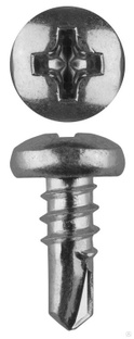 Саморезы СЛМ-СЦ со сверлом для листового металла 9 х 3.5 мм 22 шт оцинкованные ЗУБР 4-300176-35-09 #1