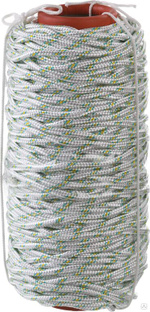 Капроновый фал СИБИН d 6 мм, 16-прядный, 100 м, плетеный с сердечником (50220-06) #1