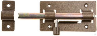 Накладная задвижка ЗД-01 для дверей, 64х115 мм, засов 14 мм, цвет бронза (37774-1) 