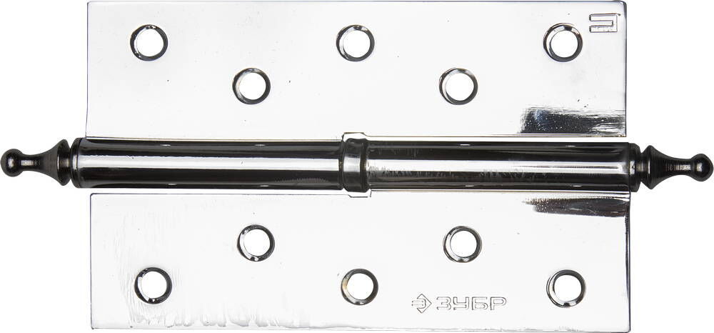 ЗУБР 125 х 75 х 2.5 мм, разъемная, правая, цвет хром (CP), 2 шт, карточная петля (37605-125-2R) Зубр