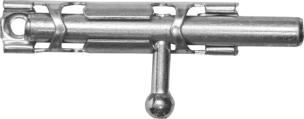 Шпингалет накладной стальной ″ЗТ-19305″ малый покрытие белый цинк 65 мм Без ТМ 37730-65