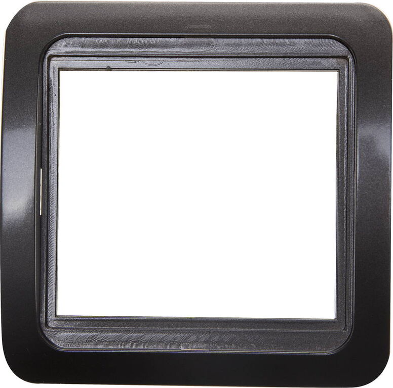 Накладная панель СВЕТОЗАР Гамма, цвет темно-серый металлик одинарная (SV-54145-DM)