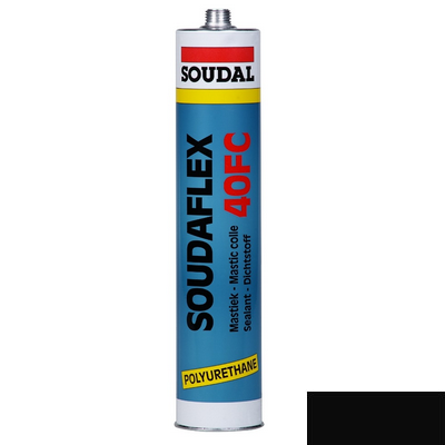 Герметик Soudal 40FC полиуритановый клей-герметик Soudaflex 310 мл черный