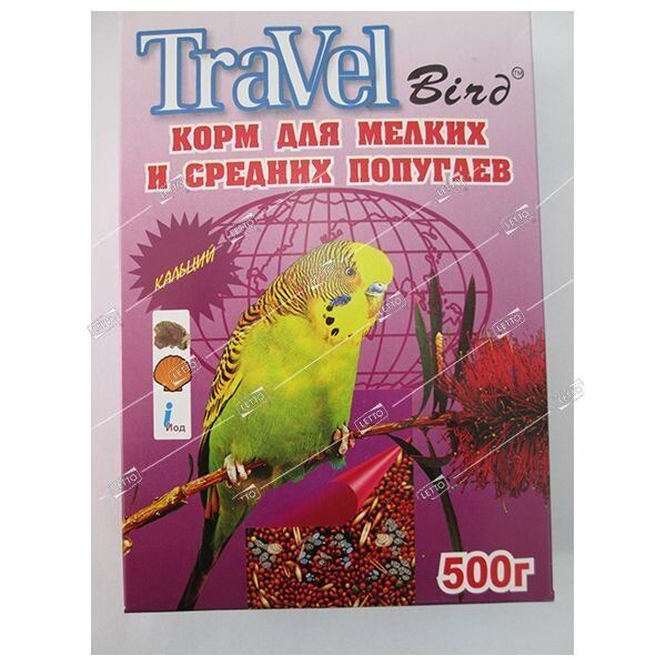 Корм для мелких и средних попугаев ТреВел Витамин 0,5 кг (21)